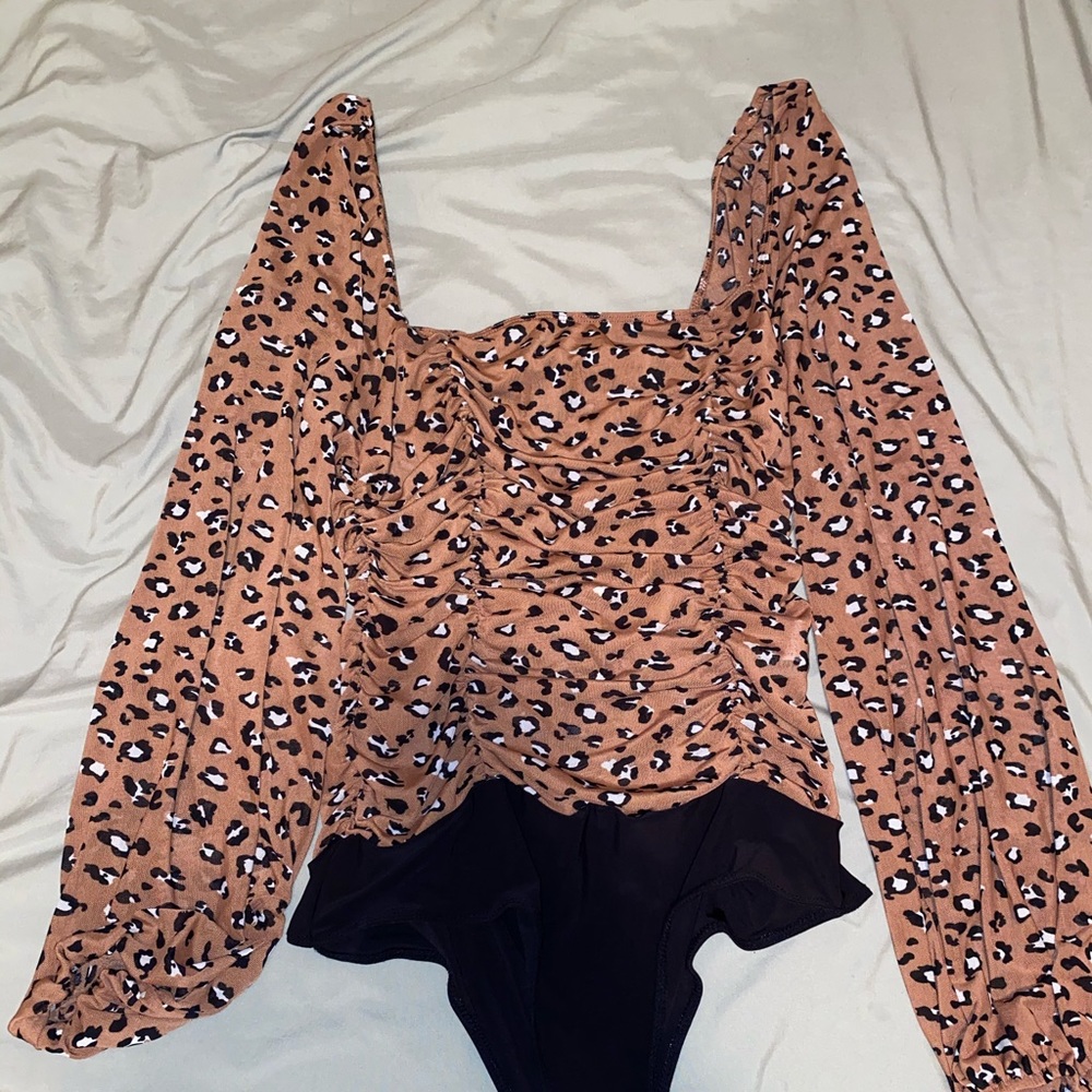 Forever 21 Leopard Bodysuit